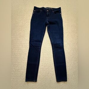 EXPRESS - Dark Blue Women's Jeans (Mid Rise Jean Legging)